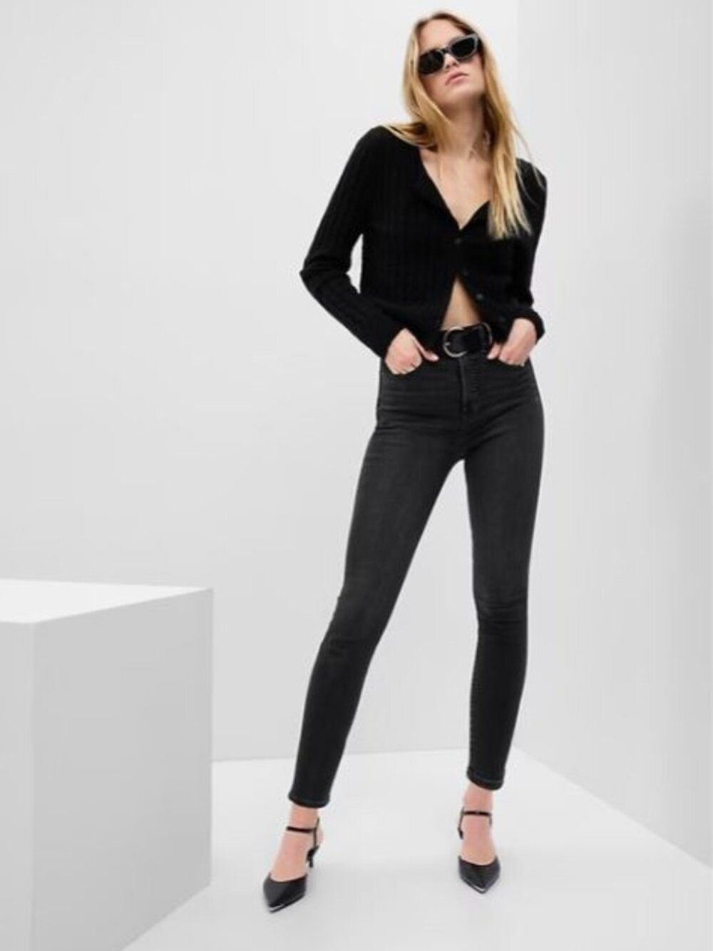 Sky High Rise True Skinny Jeans